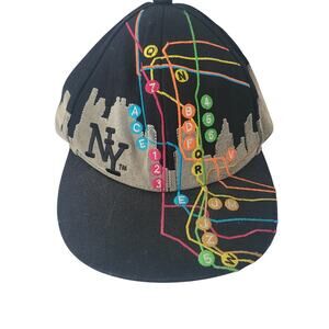 City Hunter Size M New York Subyway Thick Cotton‎ Baseball Cap Streetwear